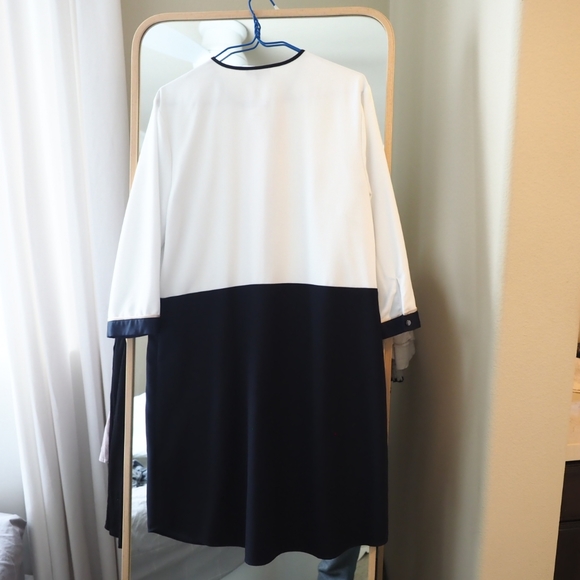 Warehouse shift color block placket dress - Picture 4 of 8